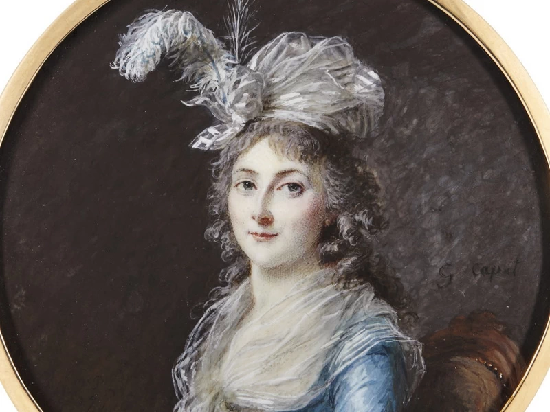 1761-Marie-Gabrielle Capet - Ritratto di Adelaide Labille-Guiard - miniatura